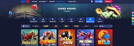 Giới thiệu một số thông tin về Game nhanh DA88